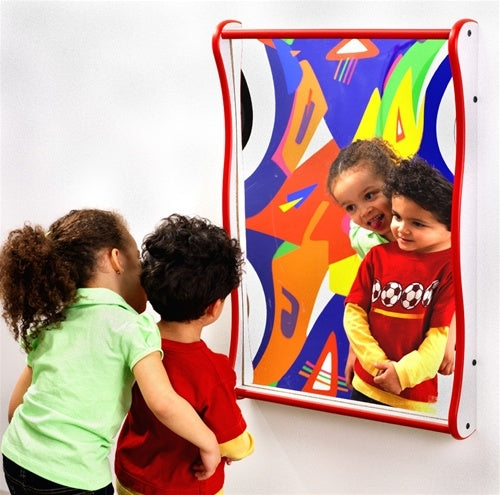 DECHOUS 20 Pcs Small White Mirror Mirrors Toys Kids Mirror Accessory Kids  Mirror Toy Household Mirror Toy Handheld Mirror Colored Clay Painted Wood