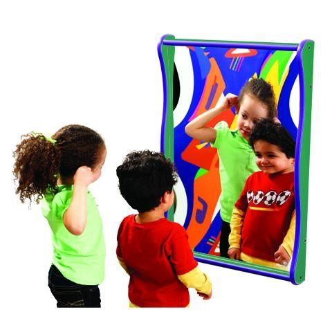 Funhouse Faces Kids Play Wall Mirror-Medium -Waiting Rooms Toys